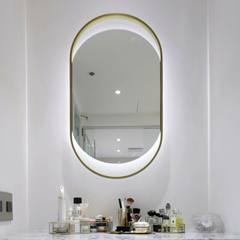스테인레스 벽 거울 디자인 인테리어 골드거울